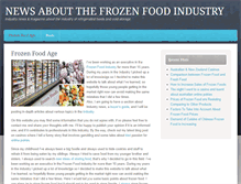 Tablet Screenshot of frozenfoodage.com